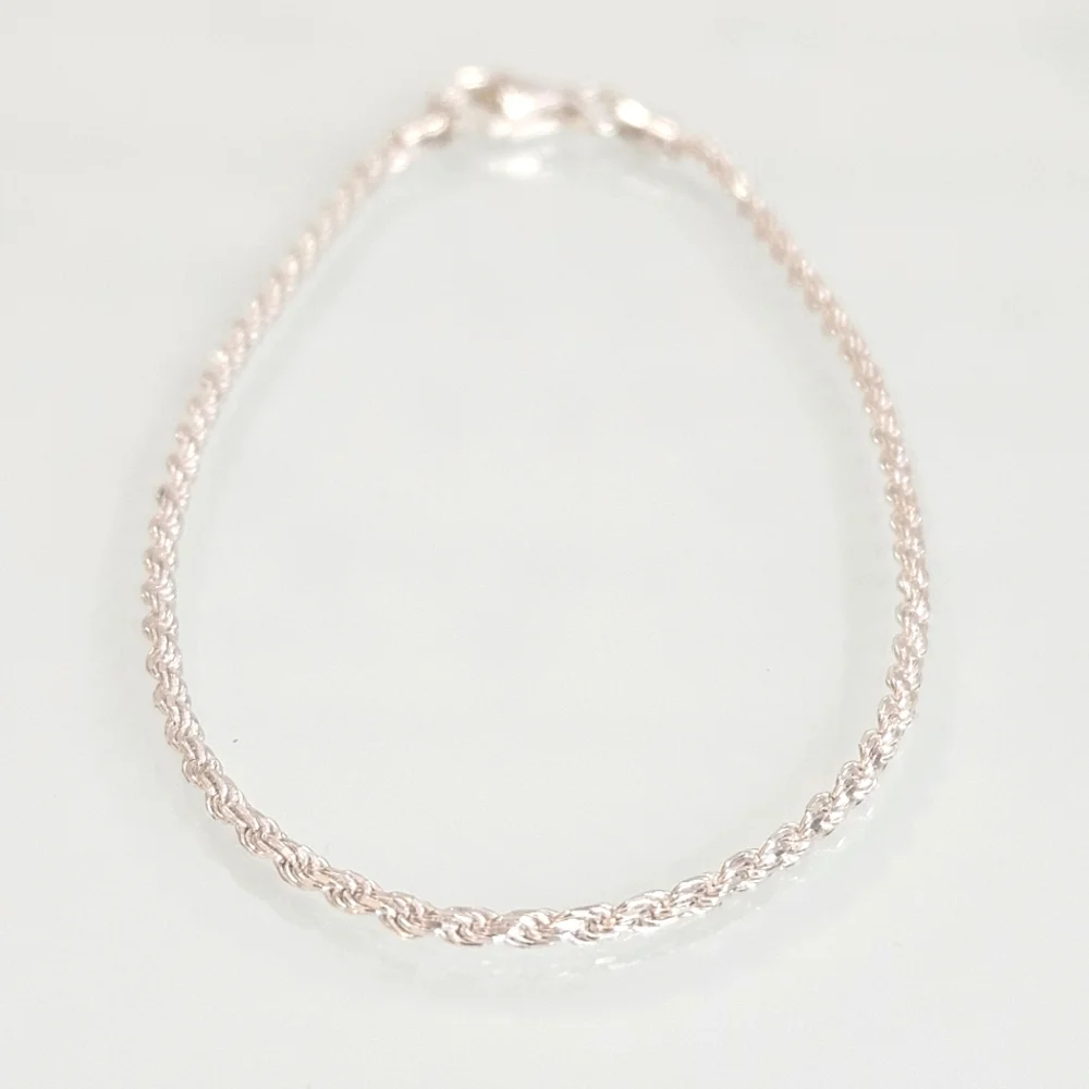 925 Italy Rope Chain 6 3/4